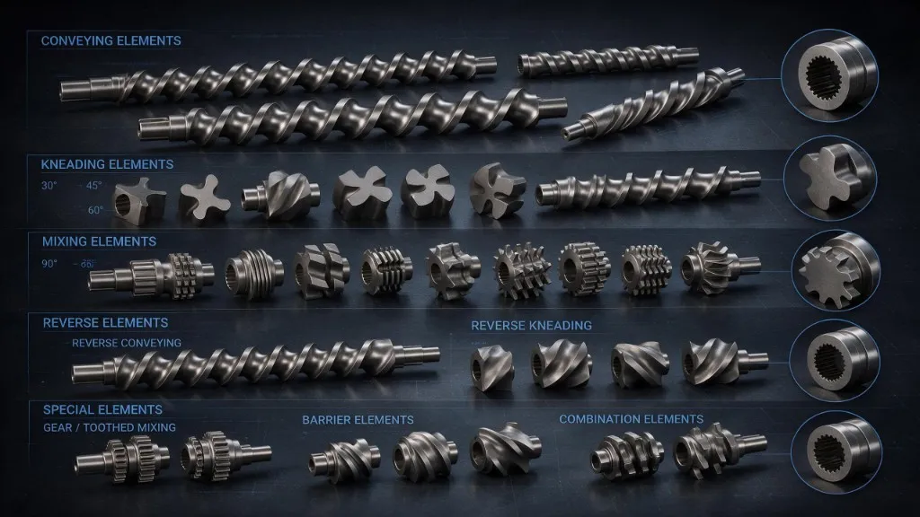 عناصر البرغي المزدوج (Ø14 mm – Ø97 mm)
